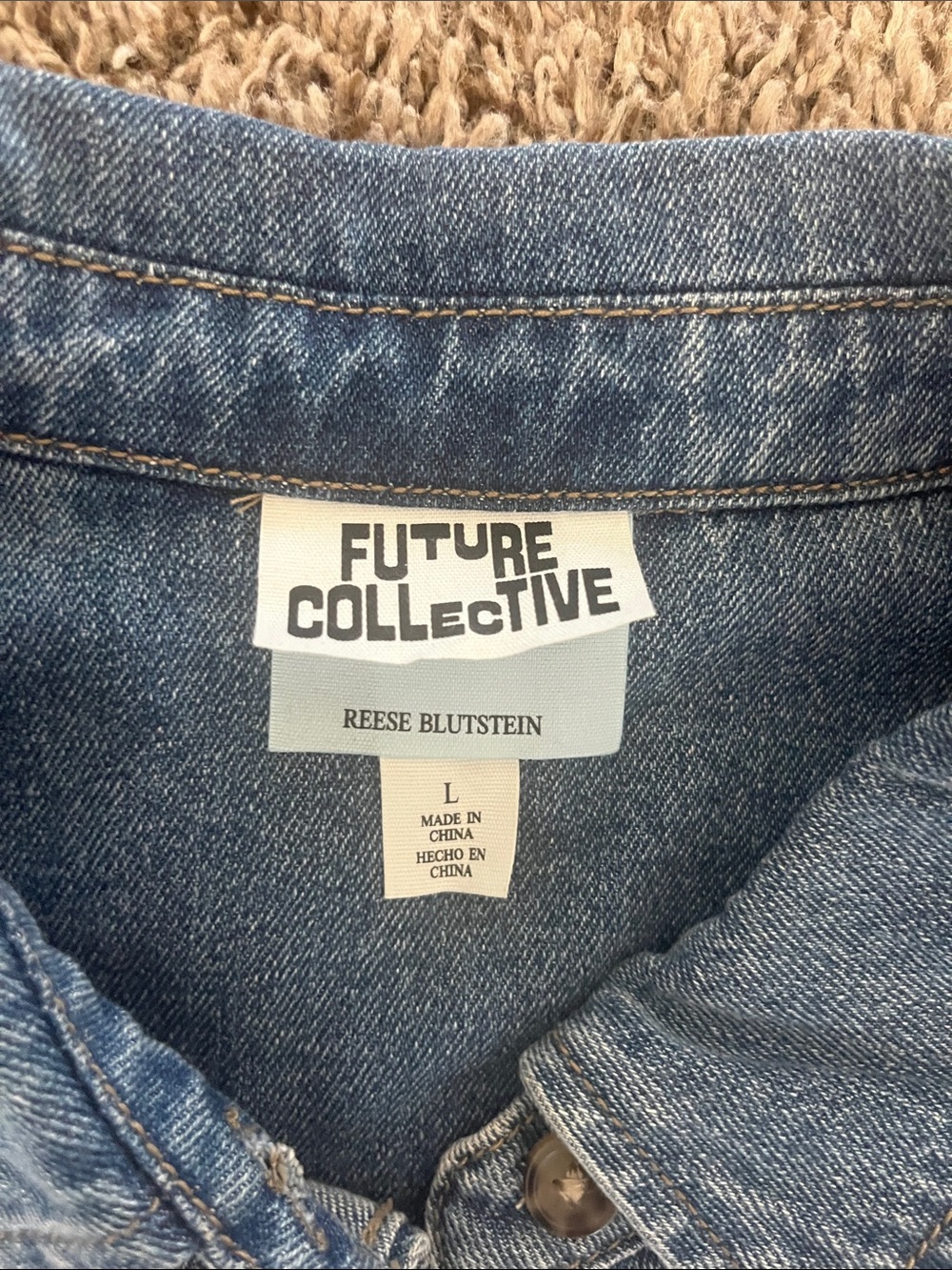 Denim Button-Up - Picture 2 of 2